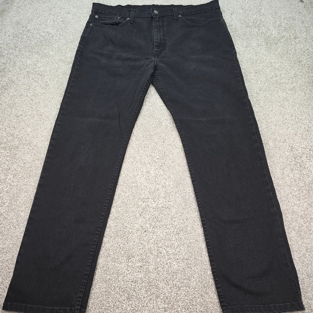 Levis 502 Black Jeans Mens W38 L32 Regular Tapered Denim 29507-0001